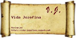 Vida Jozefina névjegykártya